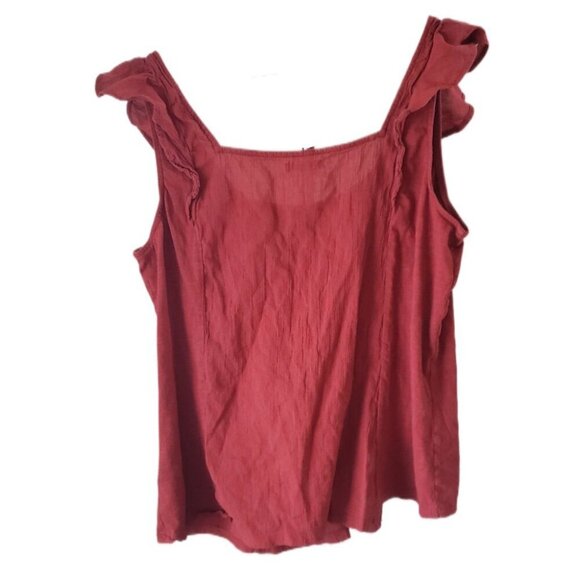 Maurices Burnt Orange Sleeveless Boho Top - Picture 2 of 3